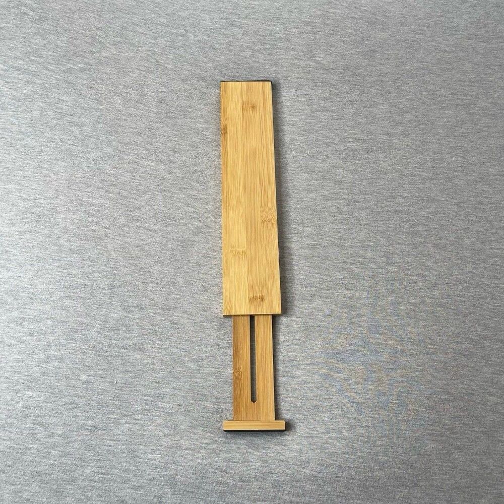 Wooden Bamboo Storage Adjustable Divider Drawer Separator